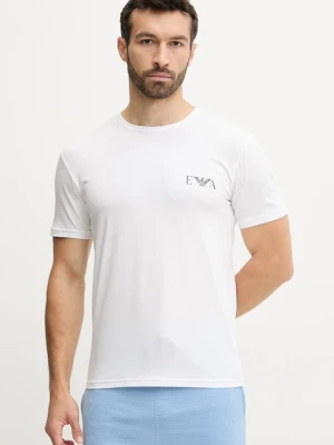 Emporio Armani Underwear t-shirt lounge 2-pack kolor biały z nadrukiem EM001849 AF10778