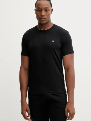 Emporio Armani Underwear t-shirt lounge 2-pack kolor czarny melanżowy EM000391 AF10776
