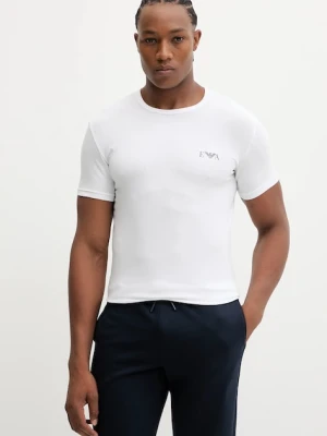 Emporio Armani Underwear t-shirt lounge 2-pack męski kolor biały z nadrukiem EM001849 AF14131