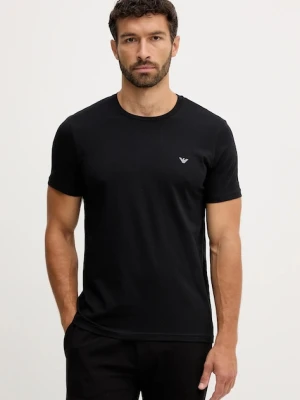 Emporio Armani Underwear t-shirt lounge 2-pack męski kolor czarny melanżowy EM000391 AF10776