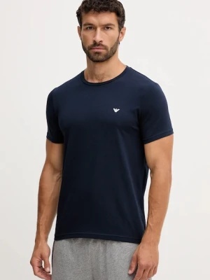 Emporio Armani Underwear t-shirt lounge 2-pack męski kolor granatowy melanżowy EM000391 AF10776