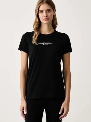 Emporio Armani Underwear T-shirt lounge damski bawełniany z elastanem czarny