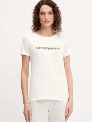 Emporio Armani Underwear t-shirt lounge damski kolor beżowy EW000408 AF10881