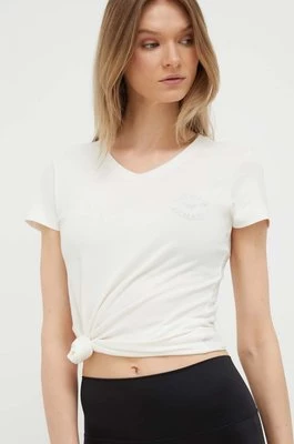 Emporio Armani Underwear t-shirt lounge kolor beżowy