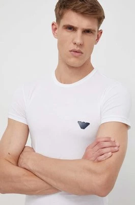 Emporio Armani Underwear t-shirt lounge kolor biały z nadrukiem 111035 4R512