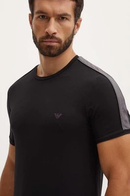 Emporio Armani Underwear t-shirt lounge kolor czarny z nadrukiem 111890 4F717