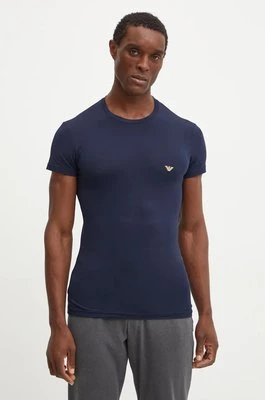 Emporio Armani Underwear t-shirt lounge kolor granatowy gładki 111035 4F512