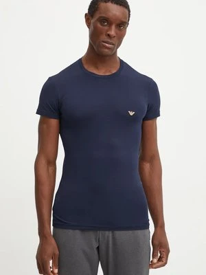 Emporio Armani Underwear t-shirt lounge kolor granatowy gładki 111035 4F512