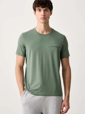 Emporio Armani Underwear T-shirt lounge męski bawełniany z elastanem 2-pack czarny