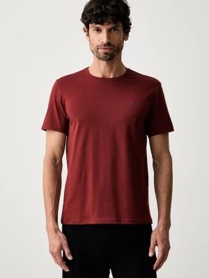 Emporio Armani Underwear T-shirt lounge męski bawełniany z elastanem 2-pack granatowy