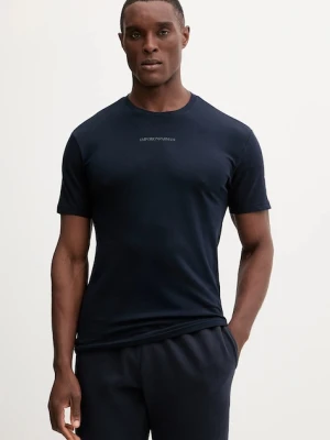 Emporio Armani Underwear t-shirt lounge męski kolor granatowy z nadrukiem EM000379 AF14989