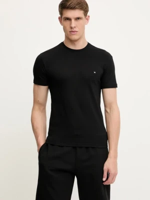 Emporio Armani Underwear t-shirt męski kolor czarny gładki EM000379 AF10785
