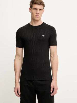 Emporio Armani Underwear t-shirt męski kolor czarny gładki EM000379 AF12034