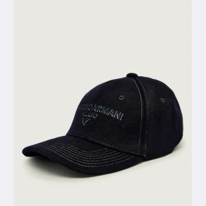 Emporio Armani Wełniana bejsbolówka