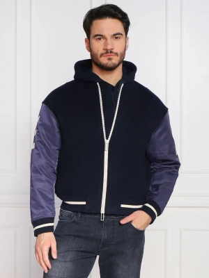 Emporio Armani Wełniana kurtka bomber | Regular Fit