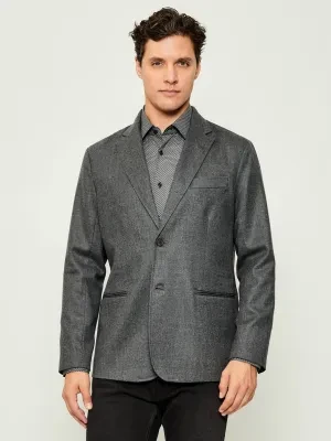 Emporio Armani Wełniana marynarka | Regular Fit