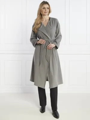 Emporio Armani Wełniany płaszcz | z dodatkiem kaszmiru