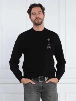 Emporio Armani Wełniany sweter PULLOVER
