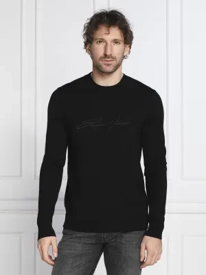 Emporio Armani Wełniany sweter | Regular Fit