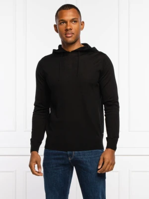 Emporio Armani Wełniany sweter | Regular Fit czarny