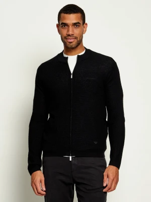 Emporio Armani Wełniany sweter | Regular Fit czarny