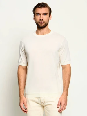 Emporio Armani Wełniany sweter | Regular Fit ecru
