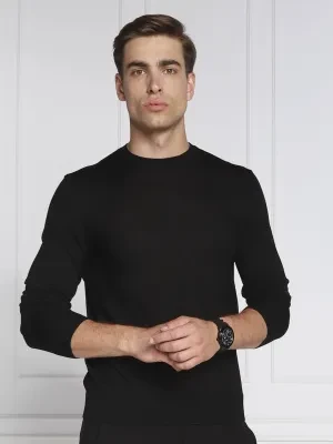 Emporio Armani Wełniany sweter | Slim Fit