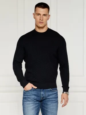 Emporio Armani Wełniany sweter | Slim Fit