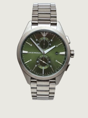 Emporio Armani Zegarek Claudio Chronograph srebrny