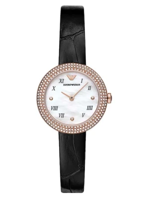 Emporio Armani zegarek damski kolor czarny