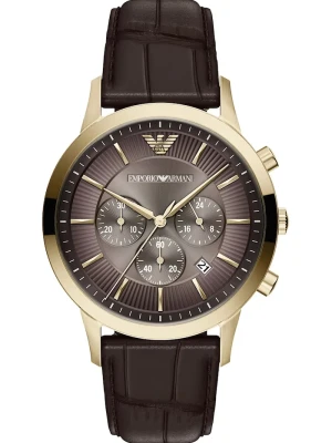 Emporio Armani zegarek męski Iconico brązowy