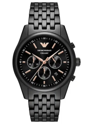 Emporio Armani zegarek męski kolor czarny AR70015