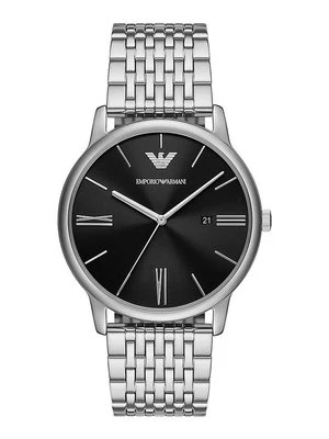 Emporio Armani zegarek męski kolor srebrny