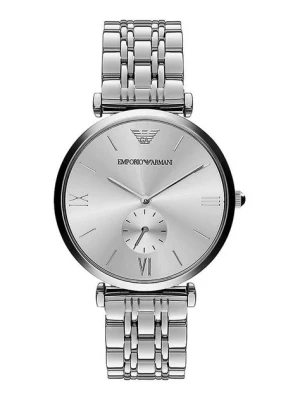 Emporio Armani zegarek męski kolor srebrny