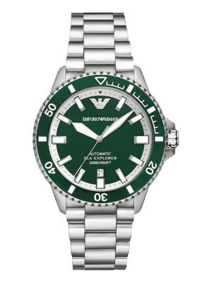 Emporio Armani zegarek męski kolor srebrny AR60080