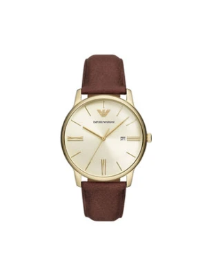 Emporio Armani Zegarek Minimalist AR11610 Brązowy
