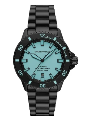 Emporio Armani zegarek SEA EXPLORER męski kolor czarny AR60084