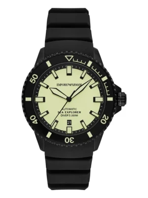 Emporio Armani zegarek SEA EXPLORER męski kolor czarny AR60085