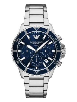 Emporio Armani zegarek WORLD EXPLORER męski kolor srebrny AR11681