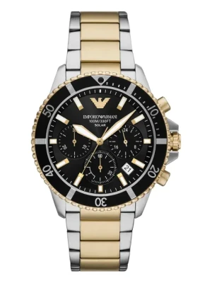 Emporio Armani zegarek WORLD EXPLORER męski kolor złoty AR11680