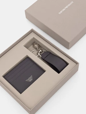 Emporio Armani zestaw z etui męski szary