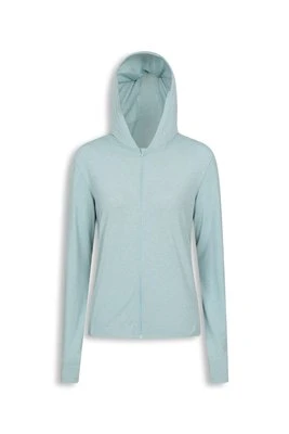 EMS Sunguard damska bluza z kapturem i zamkiem - Green