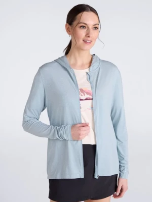 EMS Sunguard damska bluza z kapturem i zamkiem - Green