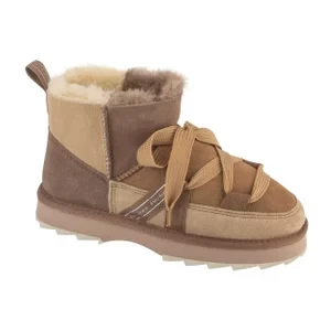 EMU Australia Blurred Micro Patchwork W13195-MUSH, Damskie, Brązowe, buty zimowe, skóra zamszowa, rozmiar: 36