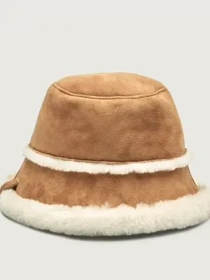 EMU Australia Dwustronny kapelusz Shearling | zamsz