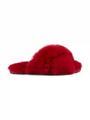 Emu Australia kapcie wełniane Mayberry kolor czerwony W11573