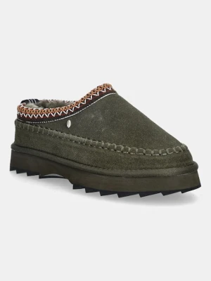 Emu Australia kapcie zamszowe Sharky Adventure Scuff kolor zielony W13239