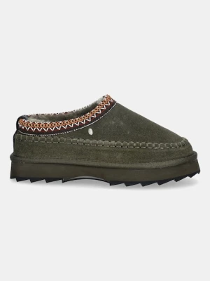 Emu Australia kapcie zamszowe Sharky Adventure Scuff kolor zielony W13239