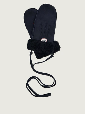 EMU Australia Rękawiczki Montana Mitten | Emu x WN | shearling | zamsz | z dodatkiem wełny granatowy