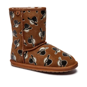 EMU Australia Skórzane śniegowce Shaun The Sheep Print
